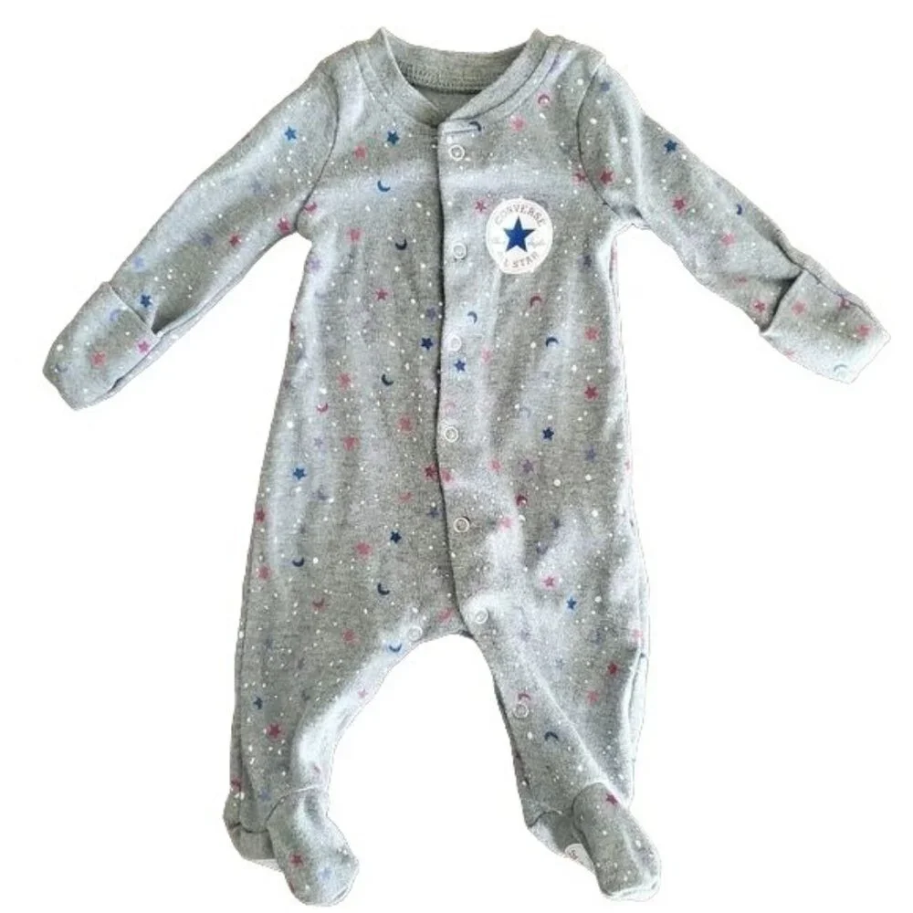 Converse All Stars overall - Organic Bodysuit Long Sleeve ( newborn )‎